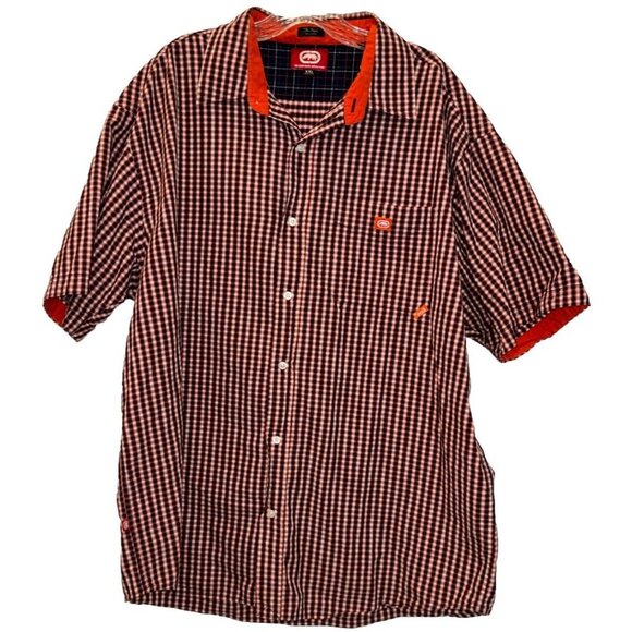 The ECKO UNLTD Woven Shirt The Dwyer Cotton Short Sleeve Shirt Size XXL - Picture 2 of 6